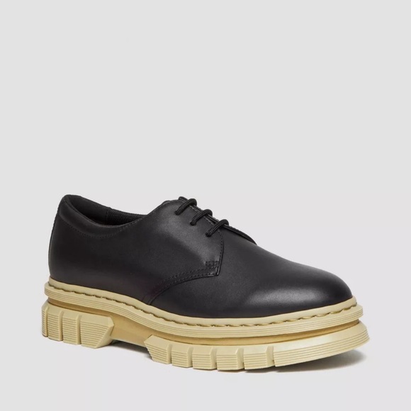 Dr. Martens Rikard Contrast Sole Leather Platform Oxfords - Picture 6 of 12